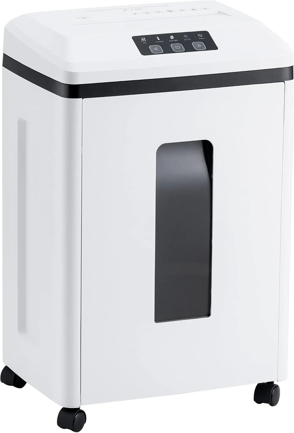 Professional Commercial Paper Shredder: P-7 Security Super Micro-Cut 1x1.7mm 7 Sheets/CDs/Cards/Staples 6-Gal Bin Heavy Duty for Home/Office/Industrial/Business Use-Confidential Documents