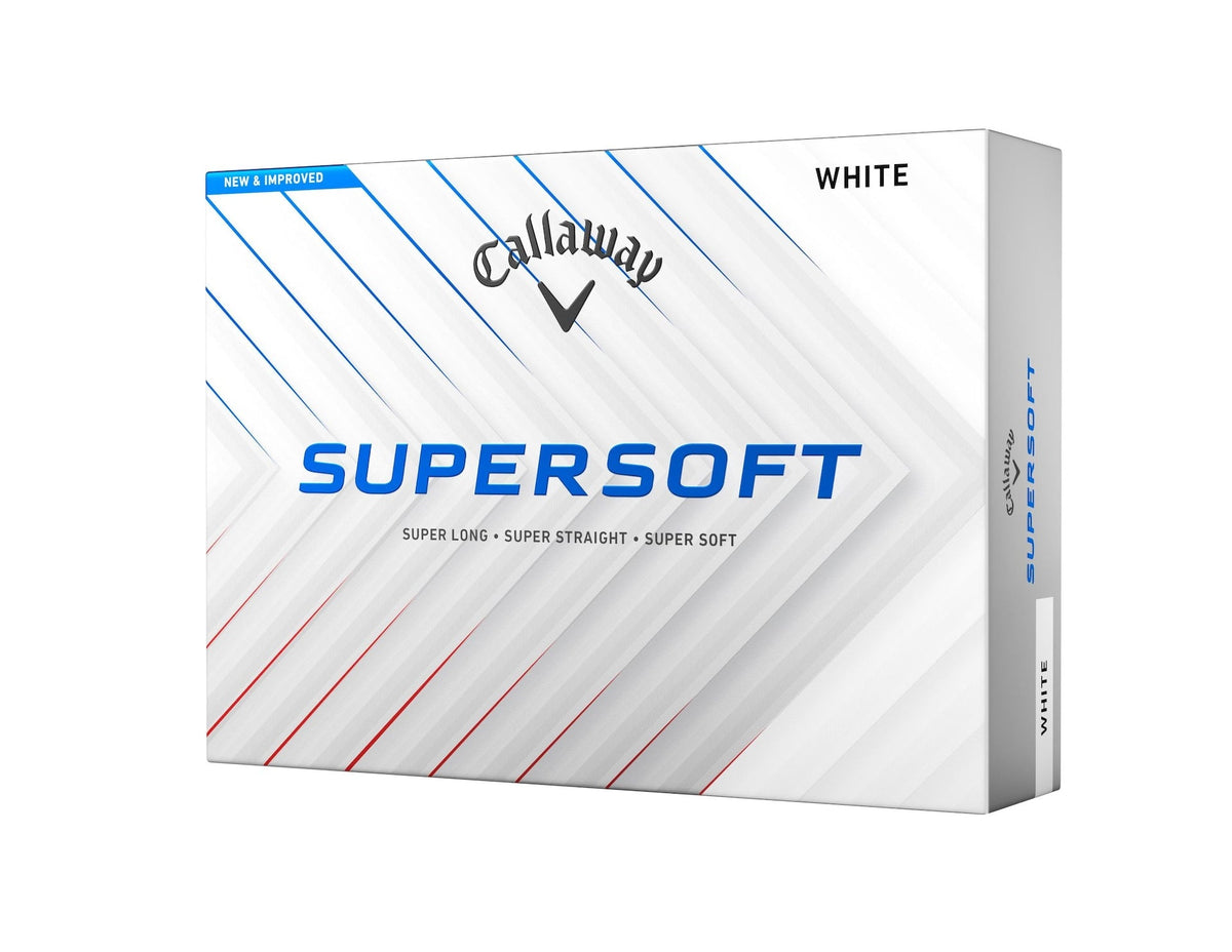 Callaway Golf SuperSoft Golf Balls, 2025 Version, White, 12-pk