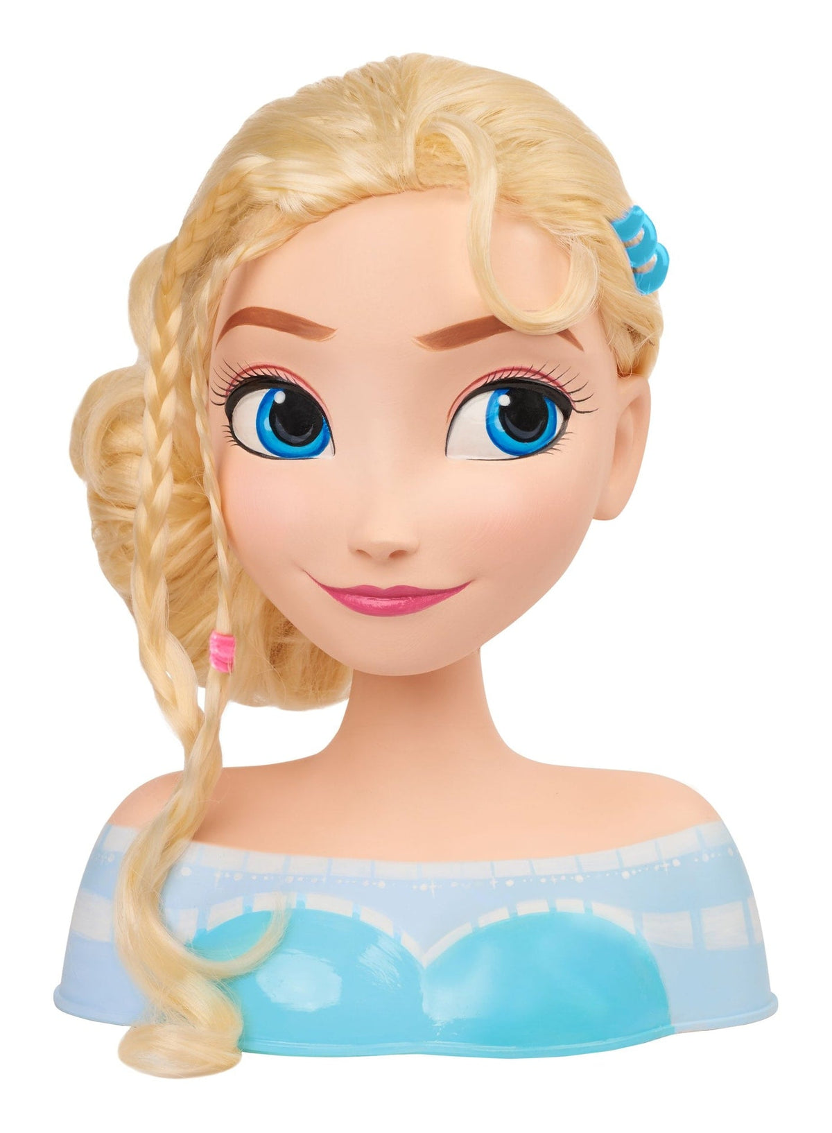 Disney Frozen Elsa Styling Head Toy with 14 Accessories for Hair Styling and Braiding, Ages 3+