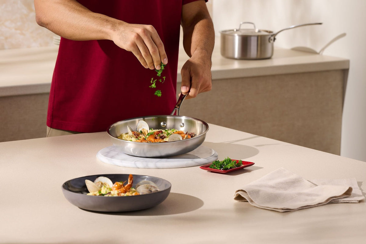 Lagostina 3-Ply Clad Commercial Fry Pan, 30-cm