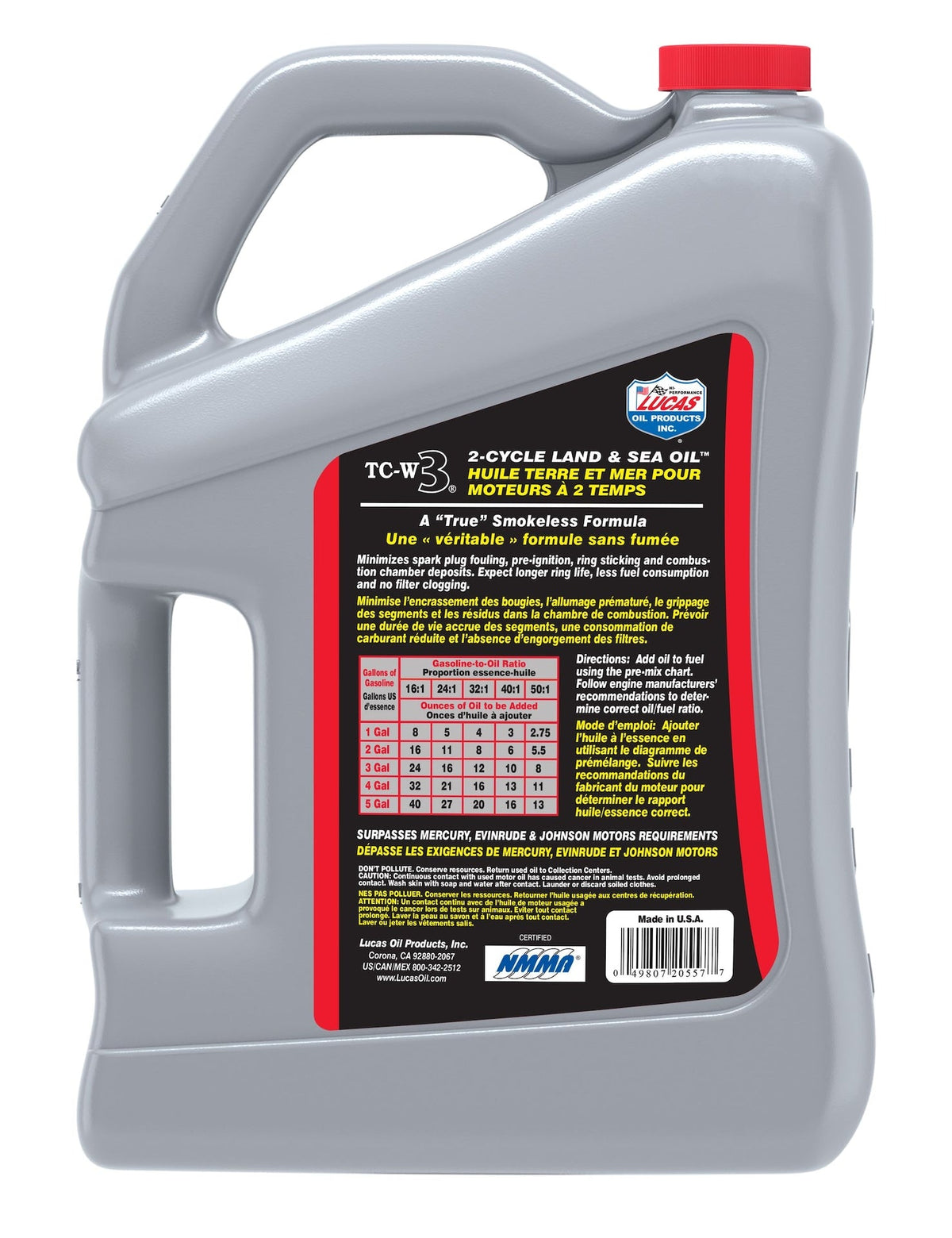 Lucas Oil 2-Stroke Semi-Synthetic Land & Sea Oil, 3.87-L
