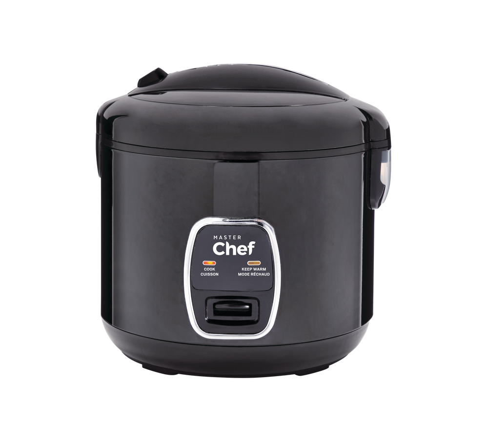 MASTER Chef One-Touch Non-Stick Rice Cooker & Steamer, Black, 20 Cups