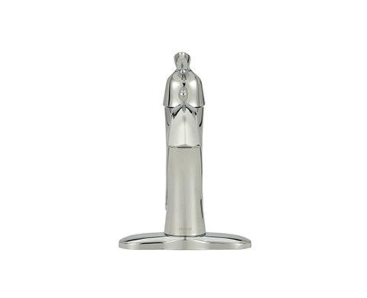 Moen Eva Single Handle High Arc Single Hole Bathroom Sink Faucet, WaterSense Certified, Chrome