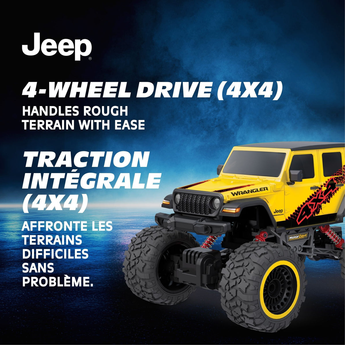 MotorDayz RC 4x4 4-Door Jeep SUV - 1:12 Scale