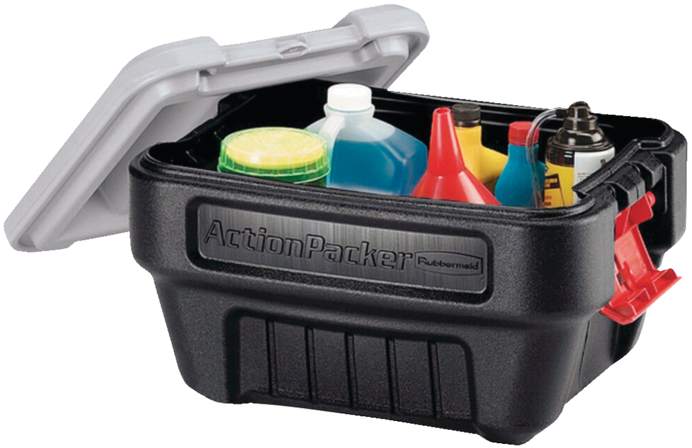 Rubbermaid Action Packer Latch Storage Container, Stackable and Recyclable, 30.3-L