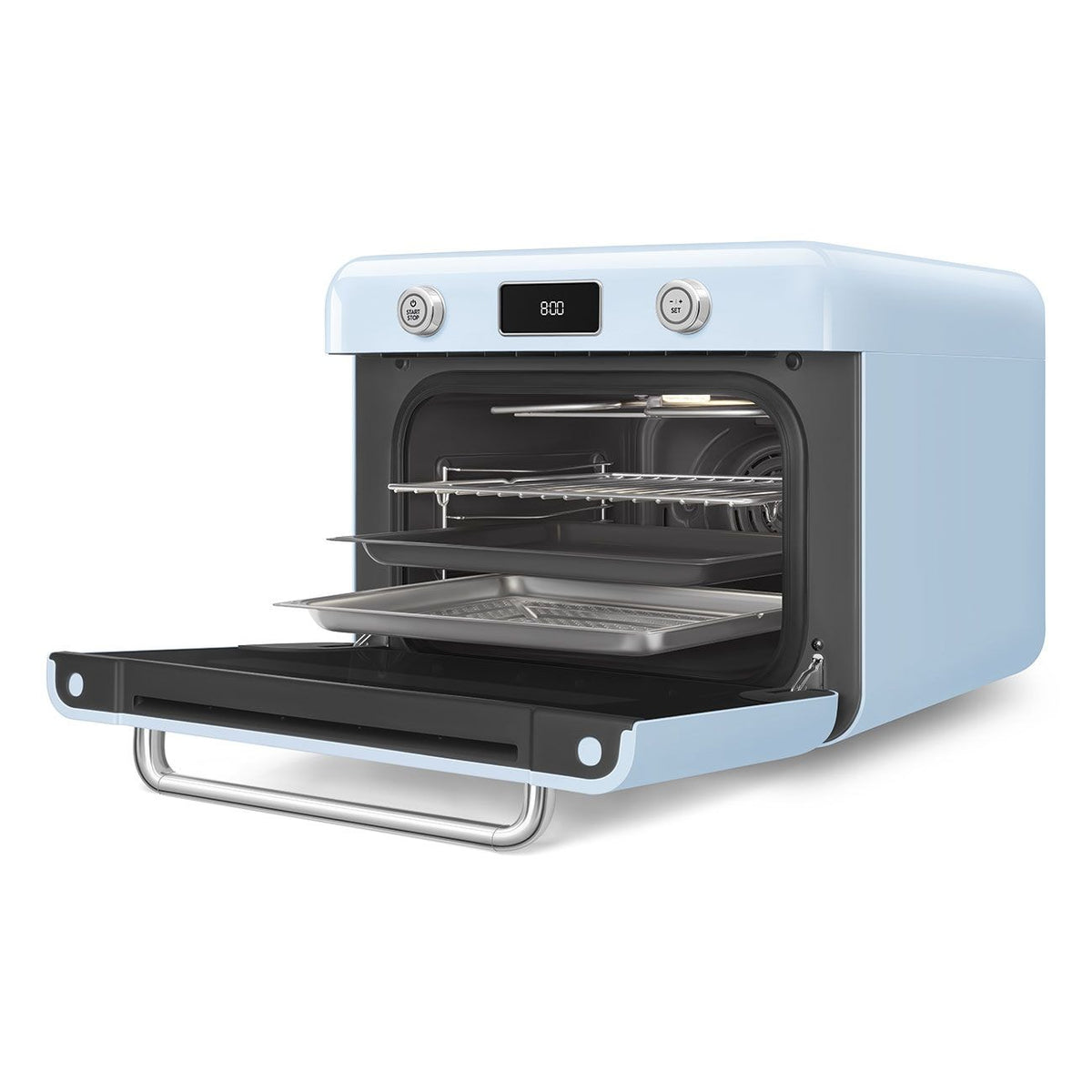 SMEG Combi Multifunction Steam Oven with Airfry, Pastel Blue