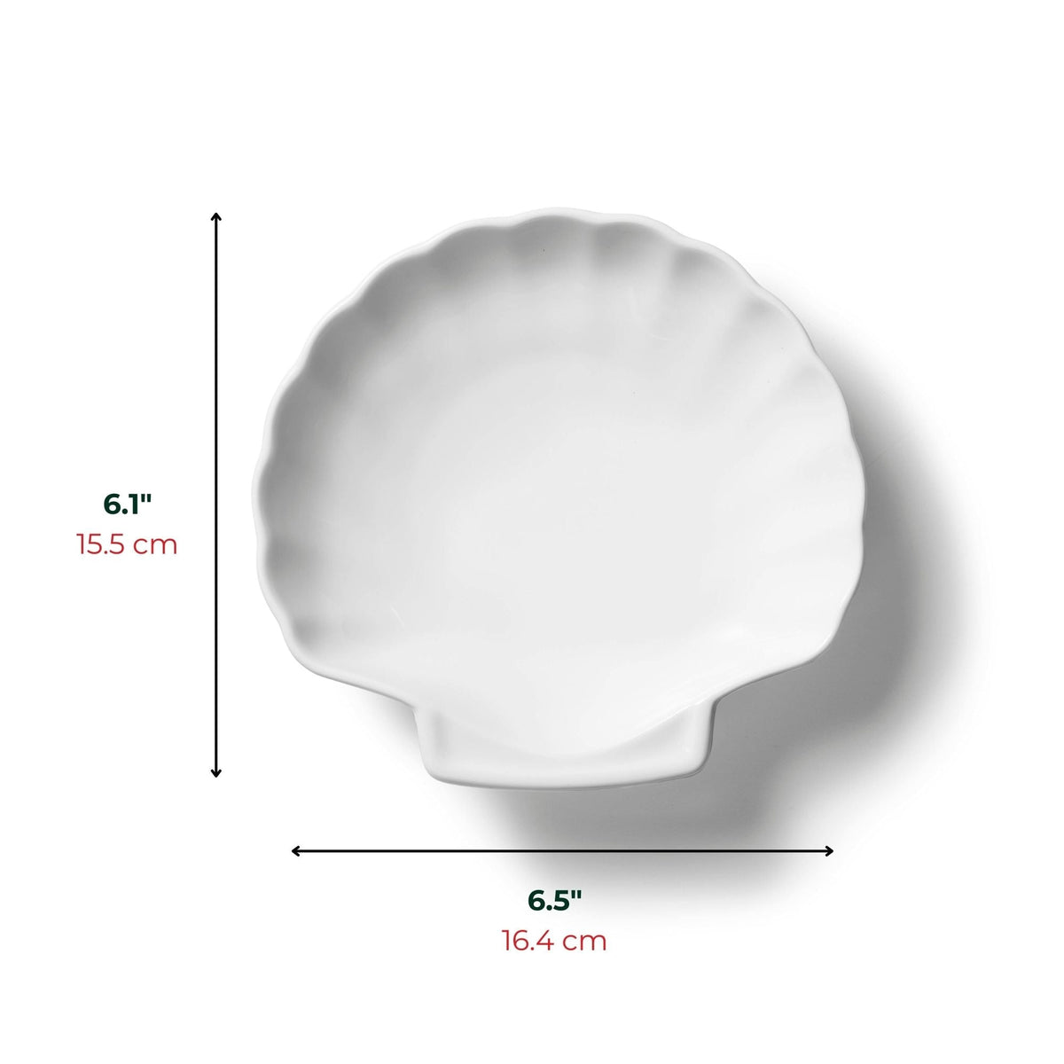 Starfrit Gourmet Bistro Shell Dishes, 2 Piece, White