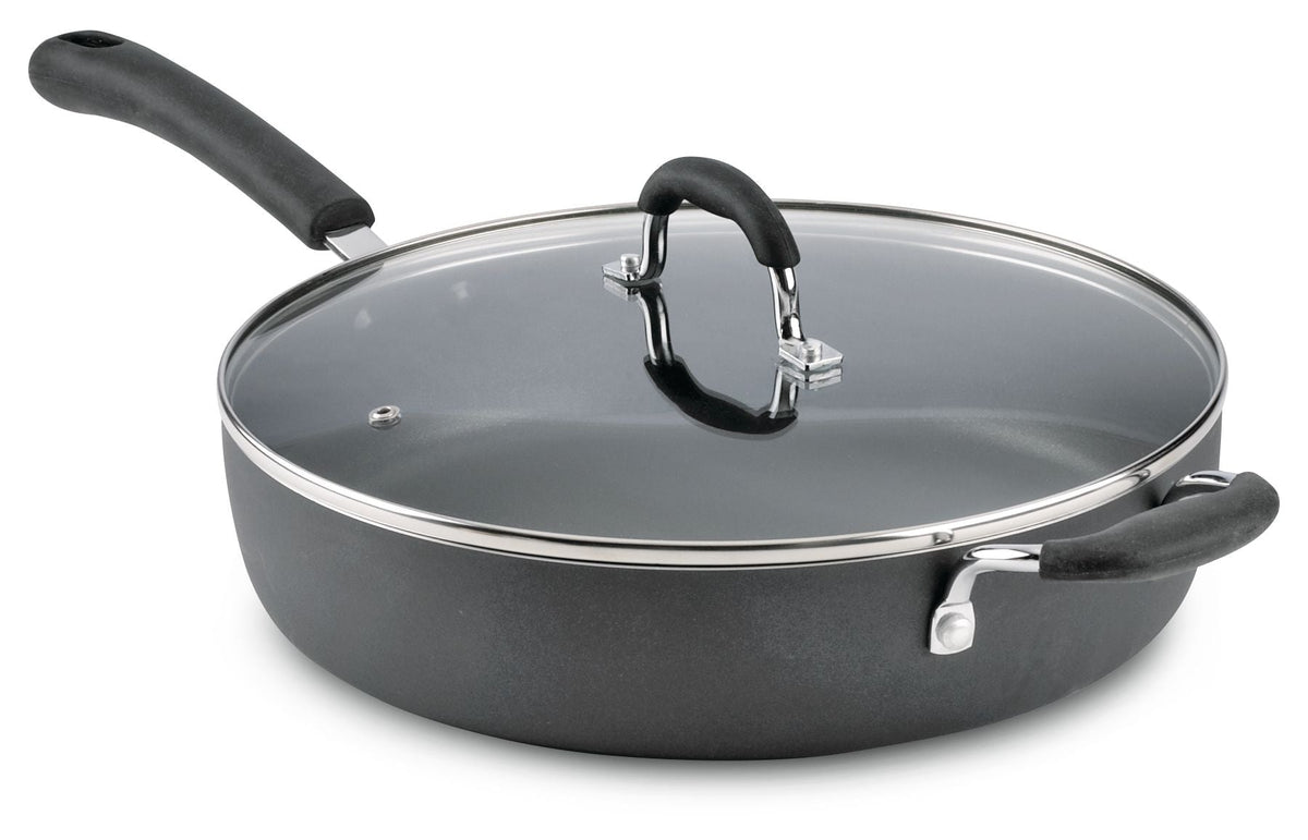 Starfrit Jumbo Cooker, Non-Stick, Dishwasher Safe, Black, 5qt