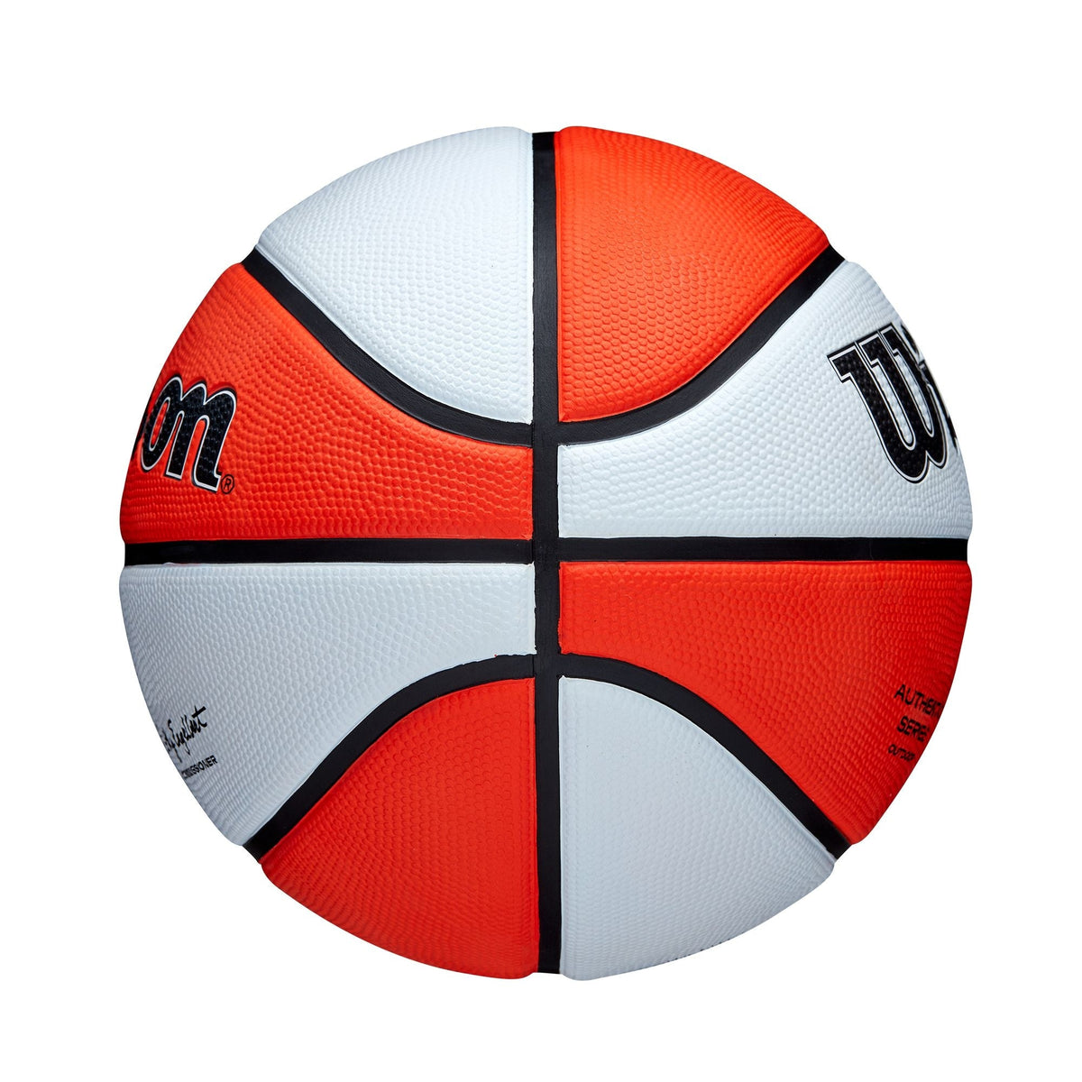 Wilson WNBA Authentic Series Youth Kids' Outdoor Basketball, Size 6 (28.5-in), Orange/White