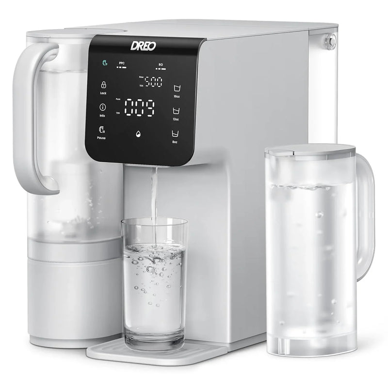 Filter desktop product, 7-stage reverse osmosis water filtration system, no installation required, reduces total dissolved solids content, suitable for water filtration bottles for households and kitchens, with a 3:1 ratio of pure water to wastewater L3