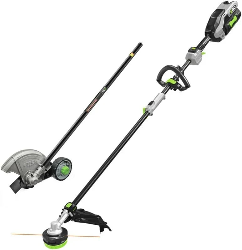 Multi-Head Combo Kit 16-Inch 56-Volt Carbon Fiber String Trimmer with POWERLOAD™ & 8-Inch Carbon Fiber Edger Attachment & 56-Volt Power Head, 4.0Ah Battery and 320W Charger Included F8
