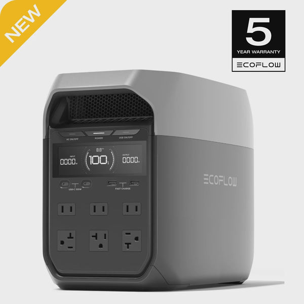 EF EcoFlow DELTA 3 Portable Power Station, Full Charge in 43 Min, 1024Wh LiFePO4 Battery, 1800W AC/100W USB-C Output, Solar Generator(Solar Panel... P9