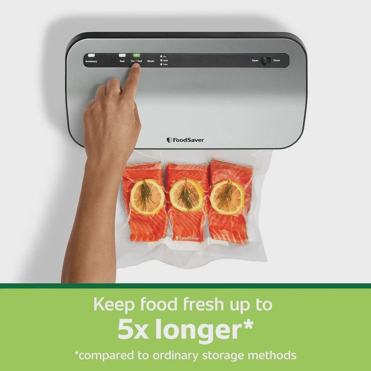 FoodSaver 2195546 Preserve Vacuum Sealer, Special 14-Piece Starter Kit with Vacuum Seal Roll and Bags