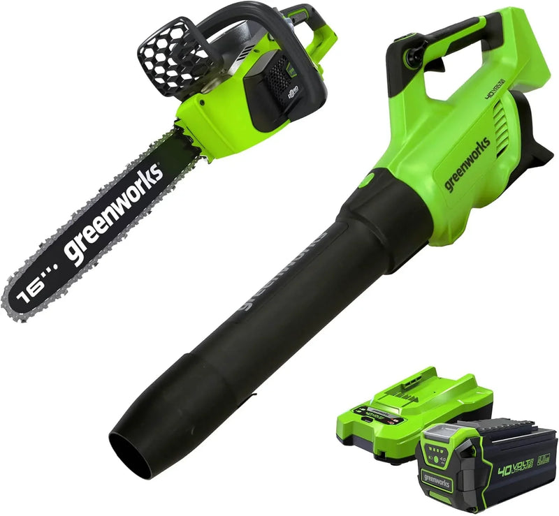 40V 16-inch electric saw, equipped with 4Ah USB battery (power bank) and standard charger G7