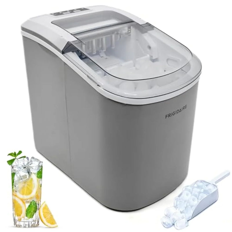 Compact desktop ice machine, capable of producing 26 pounds of ice per day, black color G3