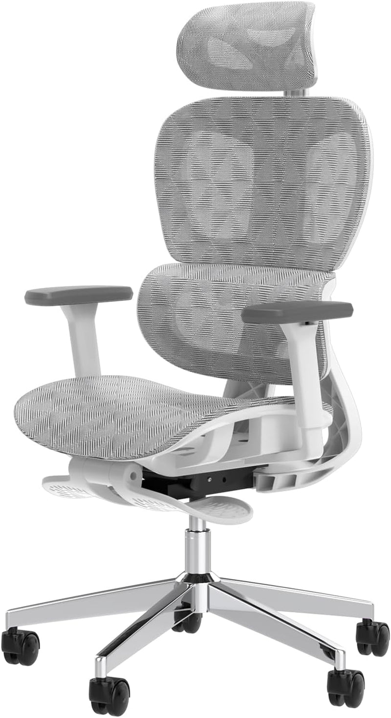 Ergonomic Mesh Office Chair with 3D Adjustable Armrest,Plastic Frame High Back Desk Computer Chair Ergo3d Ergonomic Office Chair with Wheels for Home & Office Black M1