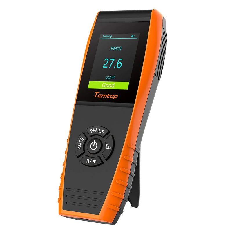 Air Quality Monitor PM2.5 PM10 Particle Counter, Formaldehyde, Temperature, Humidity, TVOC AQI Tester for Indoor/Outdoor Air Pollution Detection w/Data Export P8