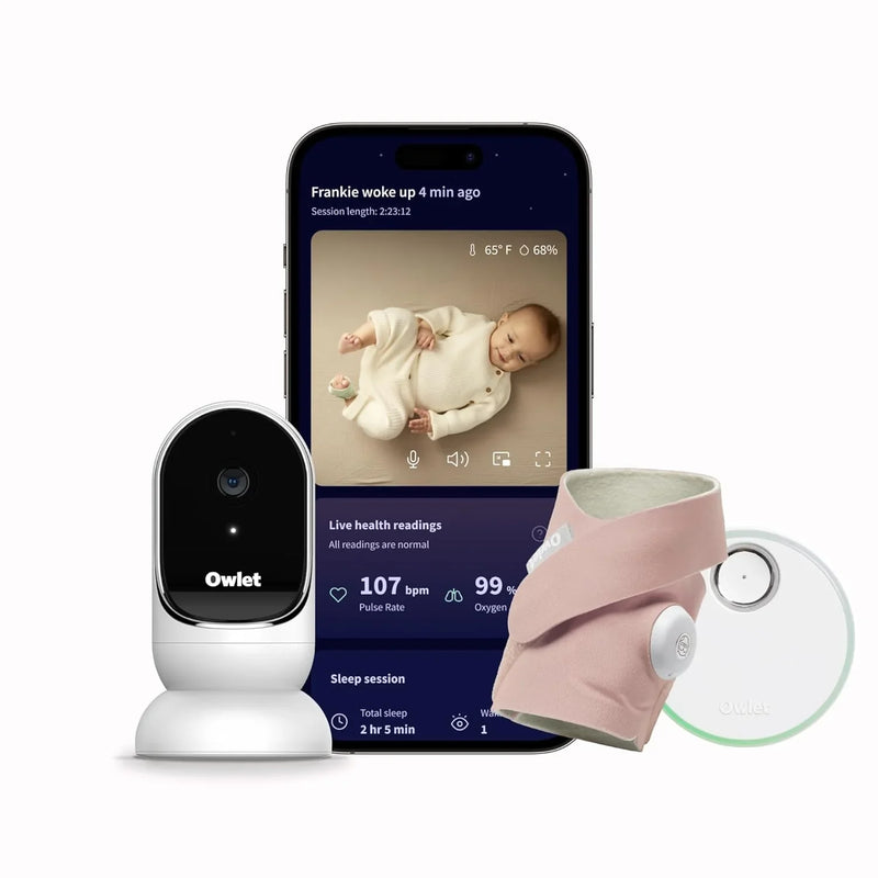 Two-channel camera tracking and notification function, which can monitor the baby's heart rate and blood oxygen level in real time, and display the results in 1080p high-definition through WiFi video for viewing. K8