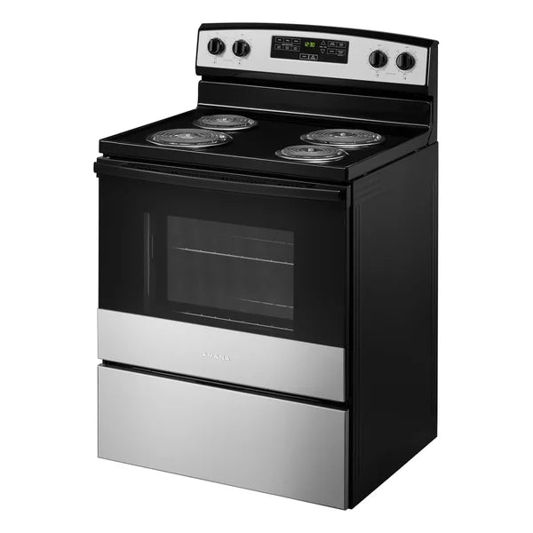 Amana 30 in. 4.8 cu ft. Electric 4 Element Range with Bake Assist J4