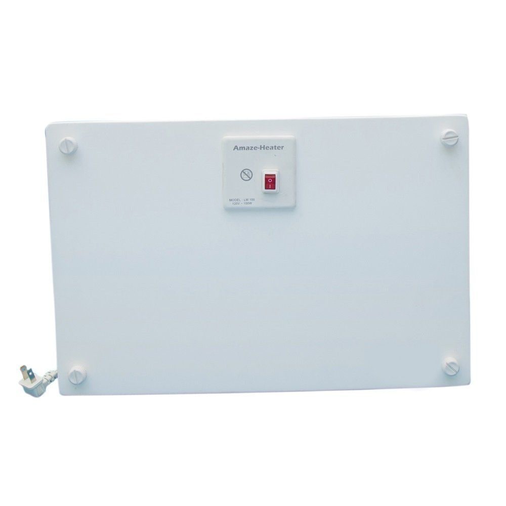 Amaze Heater Ceramic Under the Desk Space Heater with Ezymount Stands, 100W, White