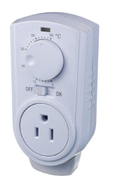 Amaze Heater Electric Heater with Plug-in Thermostat, 600W, White
