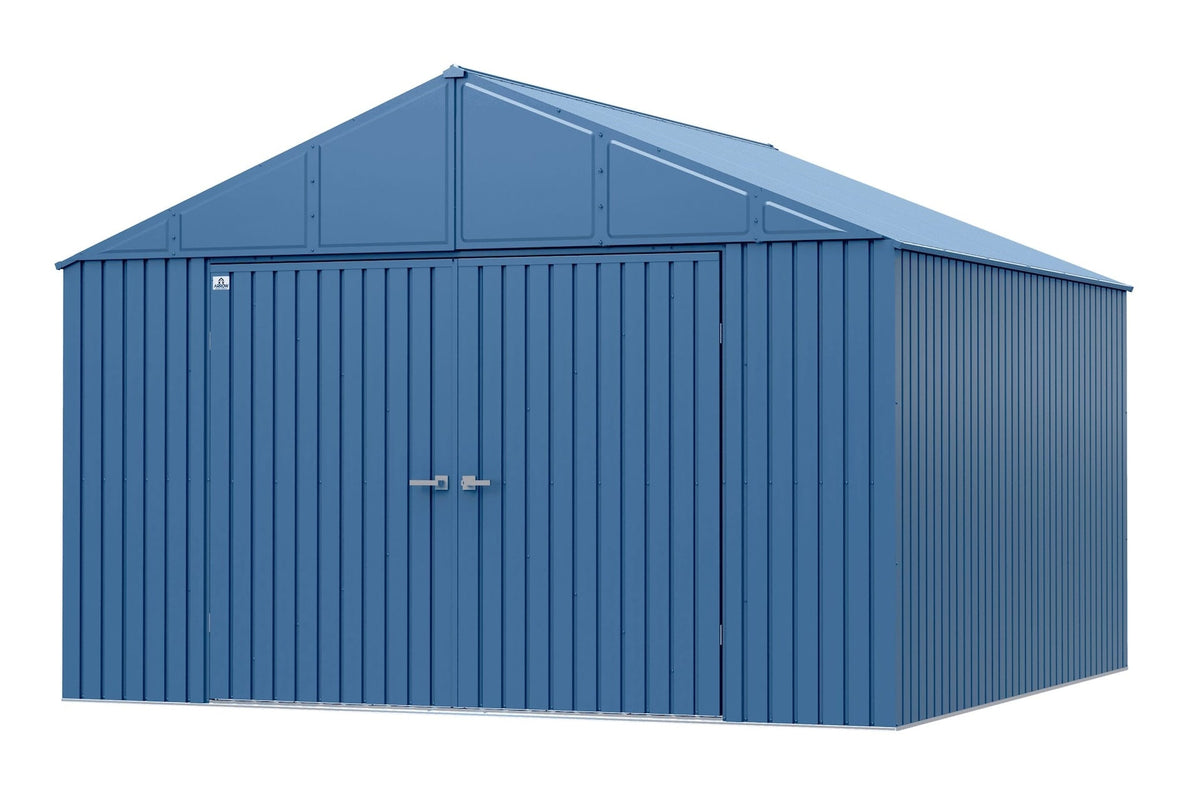 Arrow Elite 12x12-ft Blue Grey Corrosion-Resistant Steel Shed