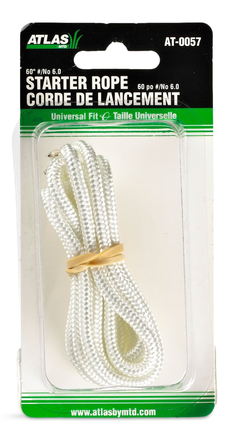 Atlas Lawn Mower Replacement Starter Cord/Rope, 60-in x 1/4-in Nylon H0