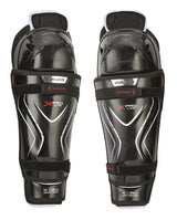 Bauer Vapor X Pro Lite Junior Hockey Shin Guards with Tapered Fit, Hyperlite HD Foam, Black