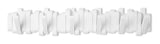 CANVAS Flemington Steel 6-Hook Flip Down Rail, White, 24-in