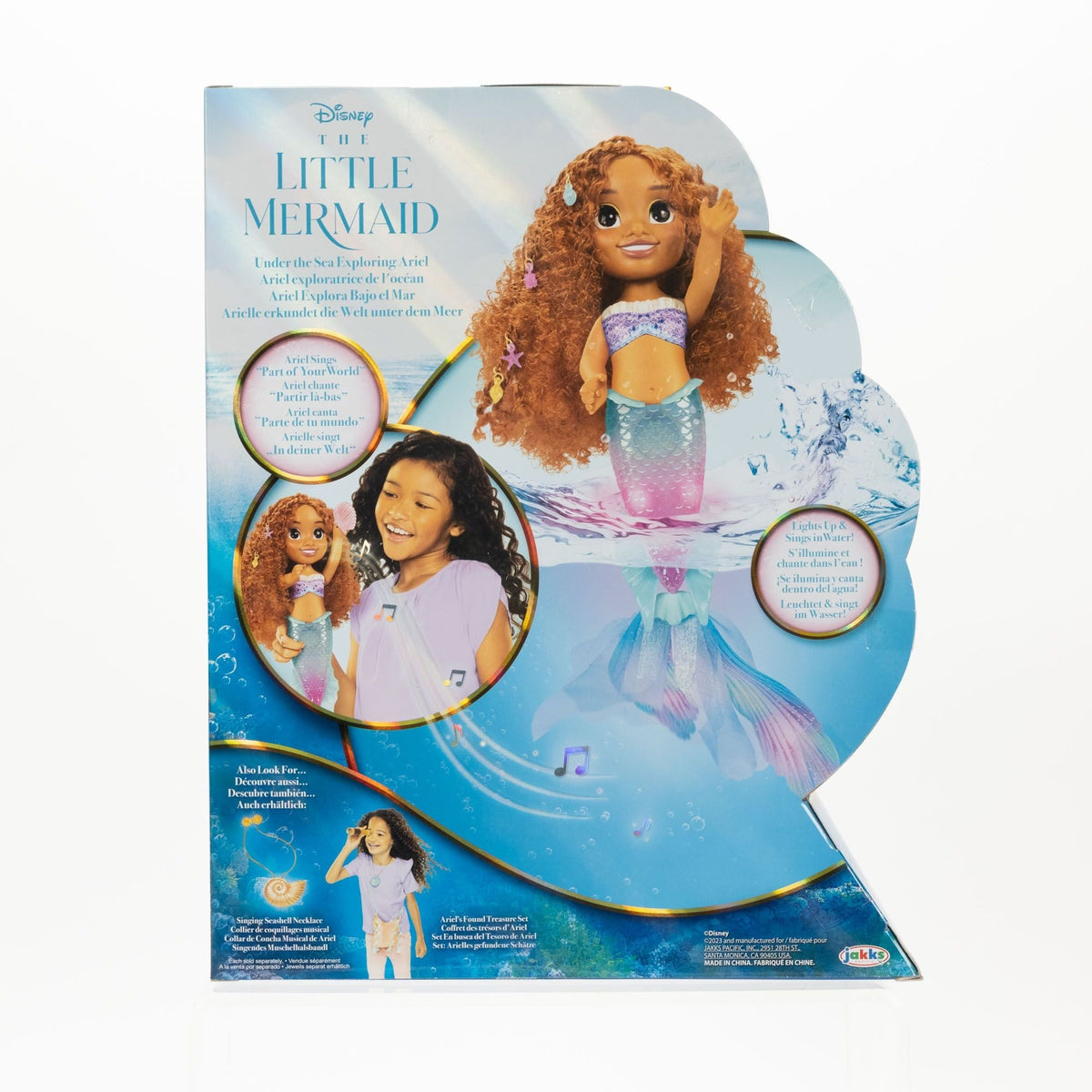 Disney The Little Mermaid Under the Sea Exploring Ariel Large Doll, Ages 3+