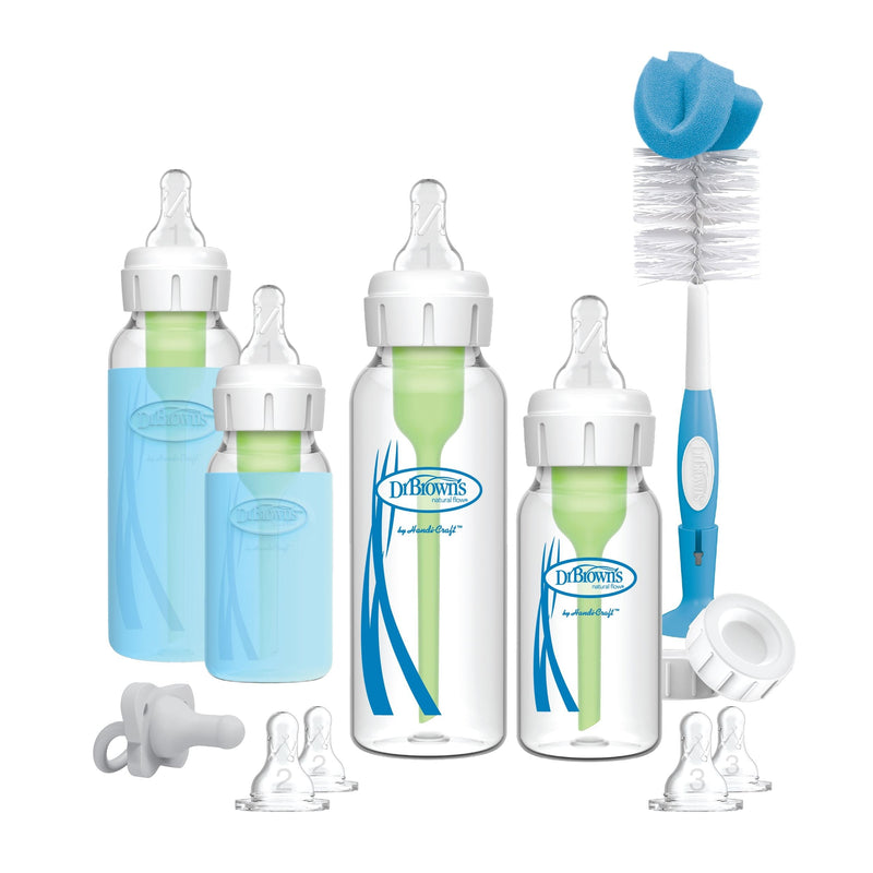 Dr. B's + Glass Narrow Baby Bottle Gift Set Q8