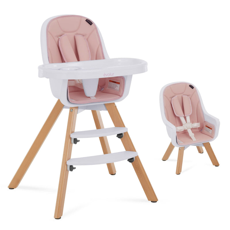 Dream on Me Zoodle Convertible High Chair, Pink K9