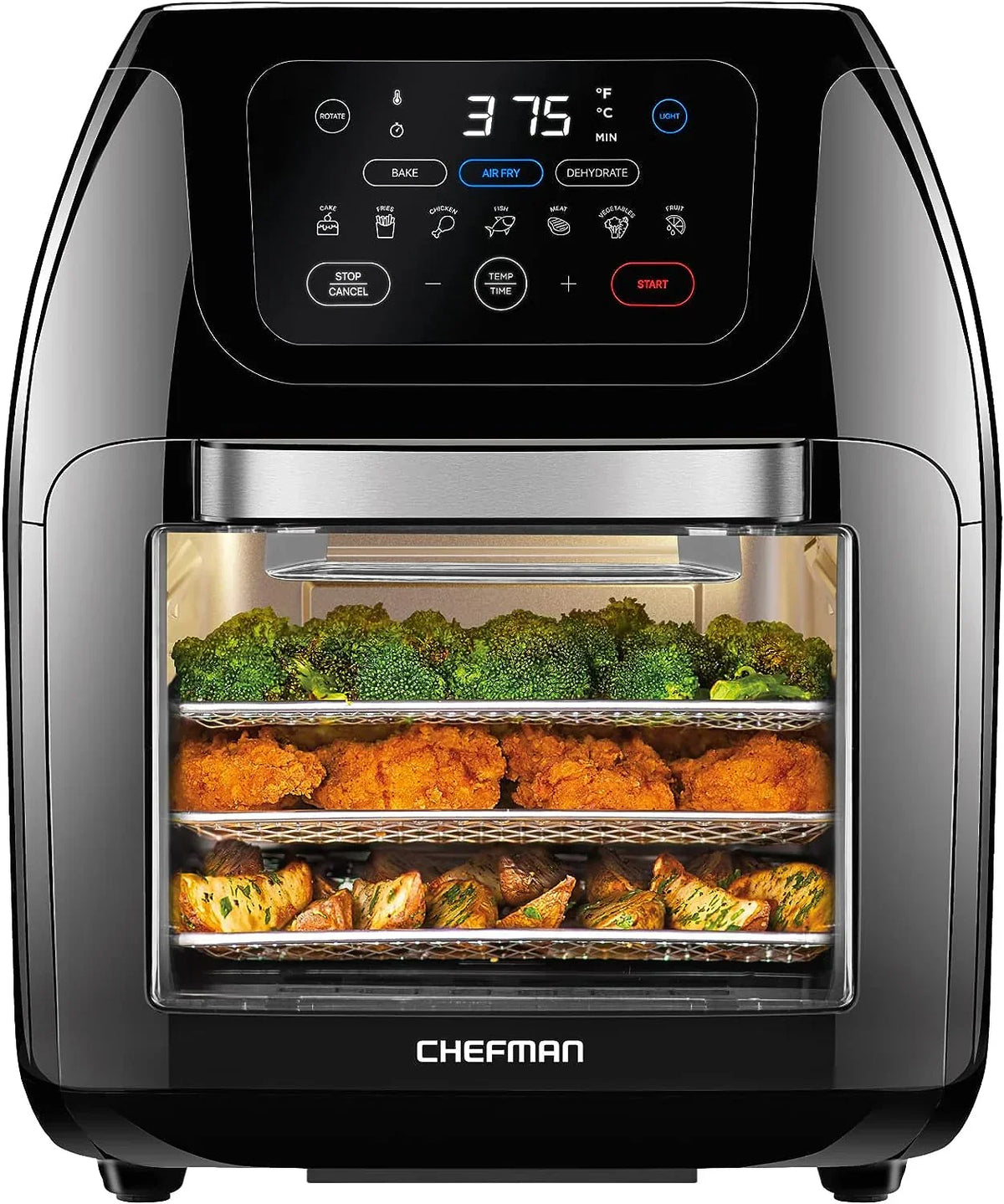 CHEFMAN Multifunctional Digital Air Fryer Rotisserie, Dehydrator, Convection Oven