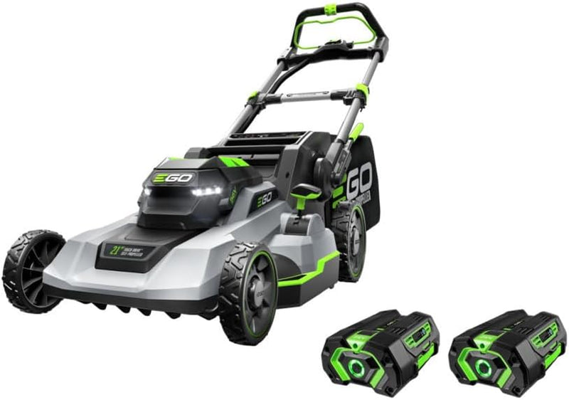 EGO Power 21-Inch 56V Self-Propelled Cordless Lawn Mower with 2x 4.0Ah Batteries & Rapid Charger, Black F2