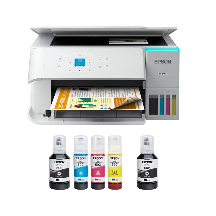 Epson EcoTank ET-2988 All-in-One Colour Supertank Printer with Bonus Black Ink Bottle G0
