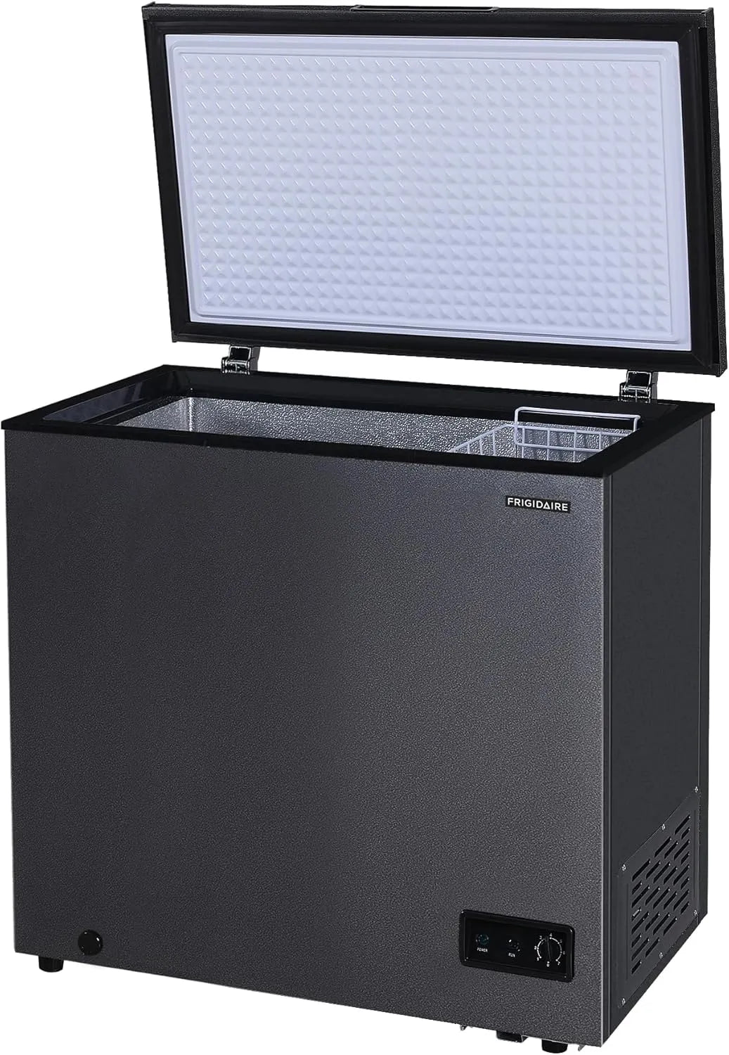 Frigidaire 7 Cu. Ft. Chest Freezer, Granita Finish, Adjustable Thermostat, Easy Defrost, Removable Basket