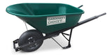 Gardener's Choice 1-Wheel Homeowner Poly Tray Wheelbarrow with Steel Handles, 6-cu-ft