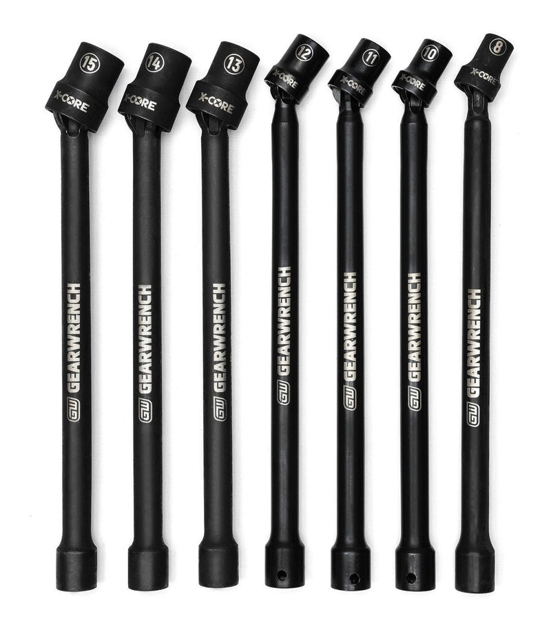 GearWrench 3/8-in Drive Impact Extension Socket Set, 7-pc, 3/8-in, Metric U2