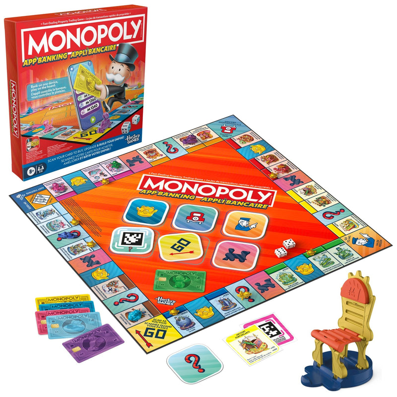Hasbro Games Monopoly App Banking Board Game for Ages 8+ O4