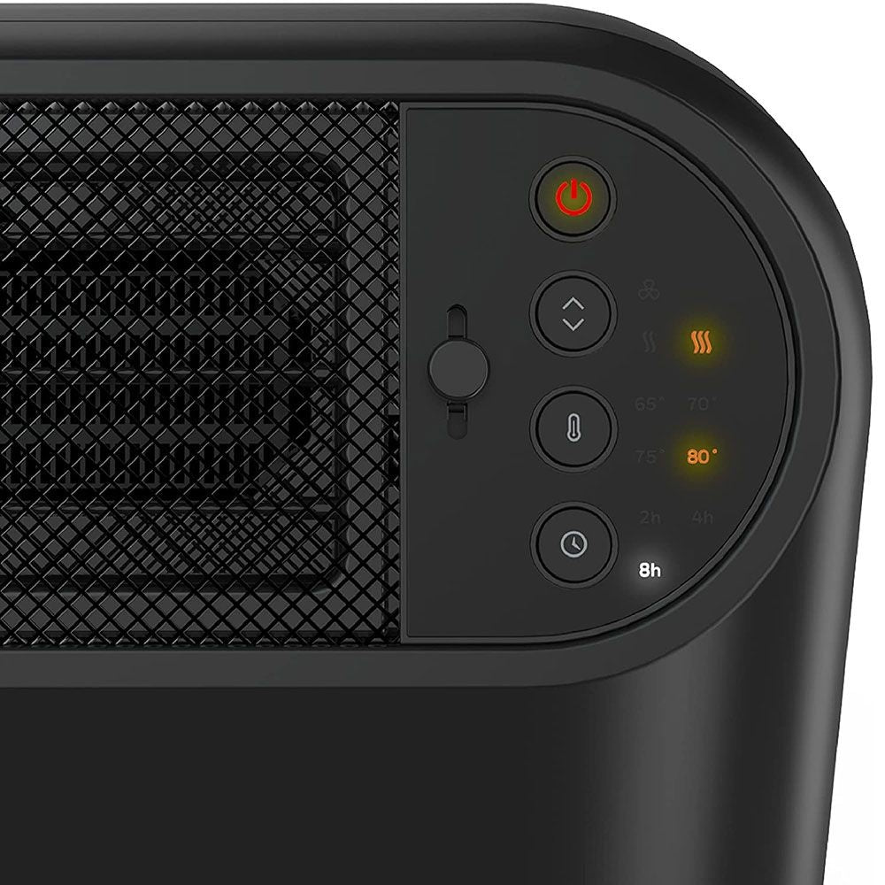 Honeywell ThermaWave 6 Ceramic Space Heater, 1500W, Black