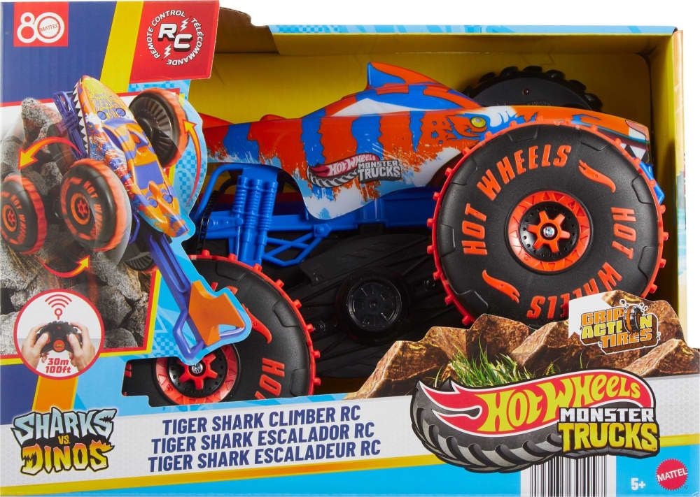 Hot Wheels Monster Tricls R/C Tiger Shark Climber for Ages 5+