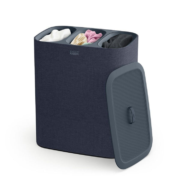 Joseph & Joseph Tota Trio Laundry Hamper Separation Basket, Black, 90-L V3
