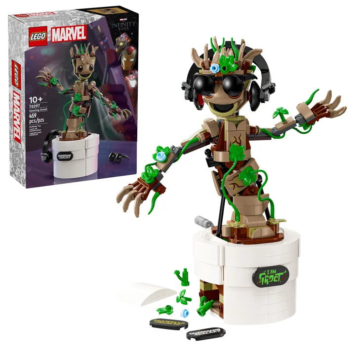 LEGO Marvel Dancing Groot, Animated Guardians of the Galaxy Toy 76297 R0