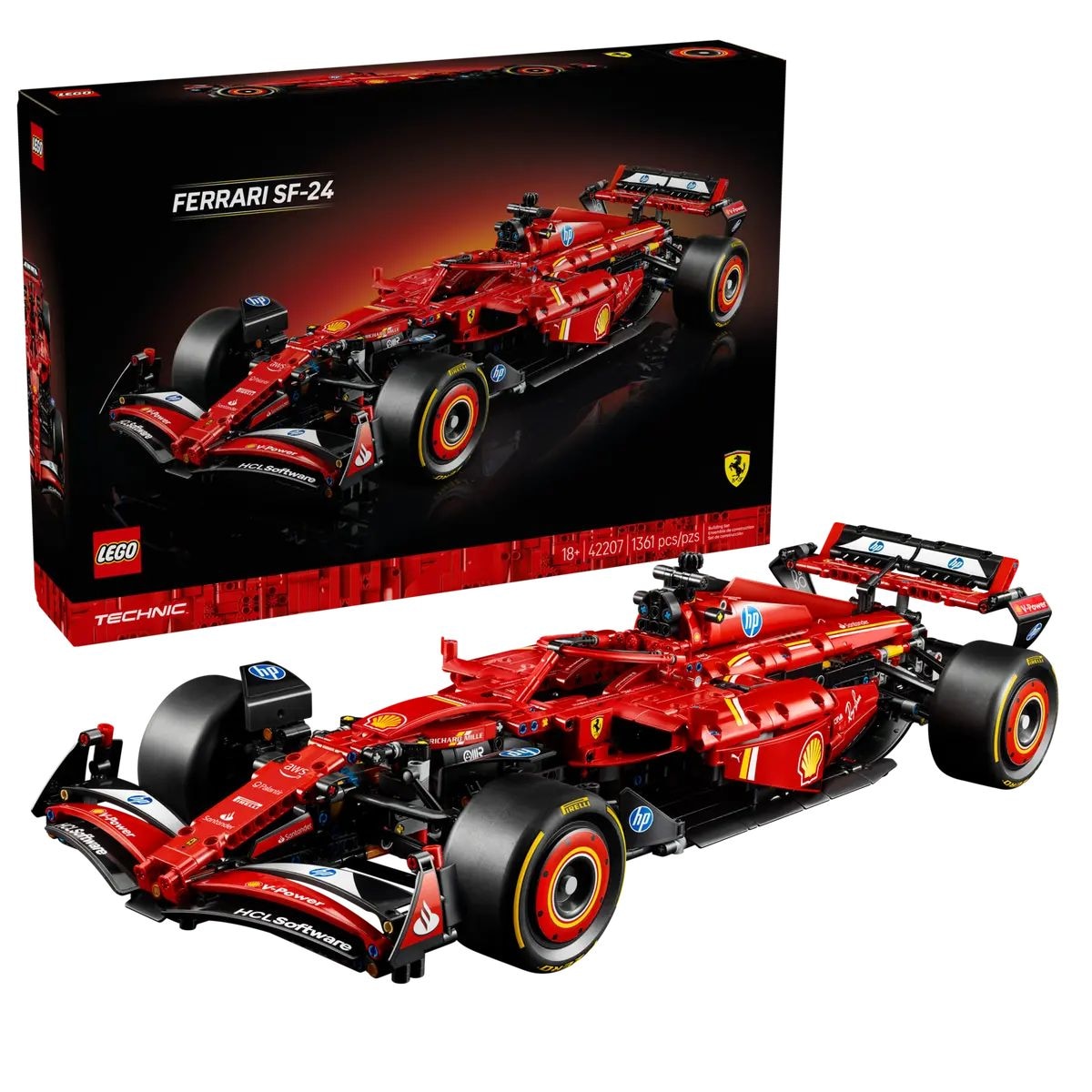LEGO Technic Ferrari SF-21 F1 Car - 42207, 1361-pcs, Ages 18+
