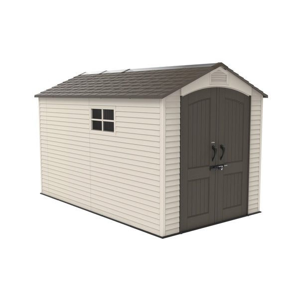 Lifetime Lockable Steel Shed, Beige, 7 x 12 -ft S6