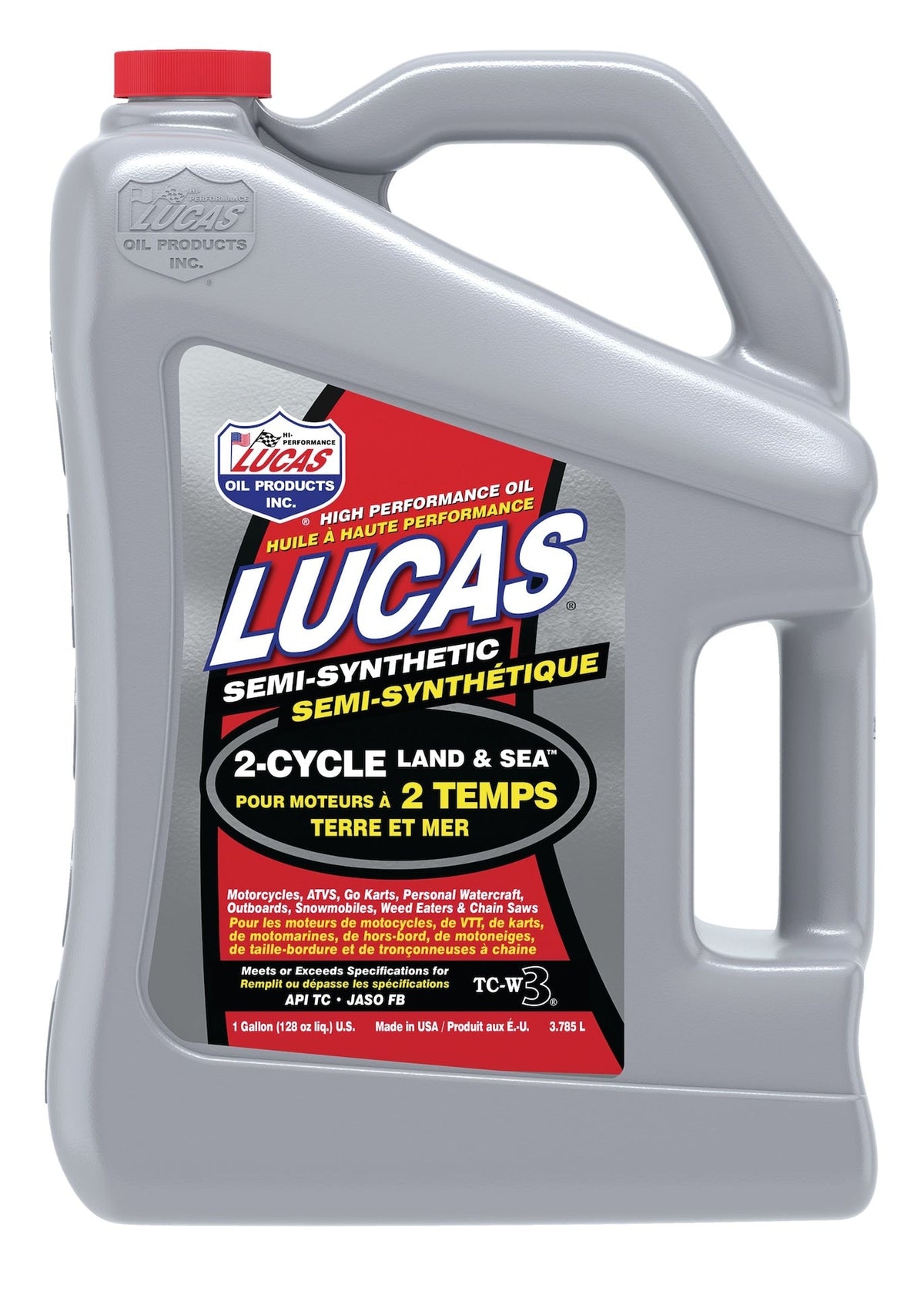 Lucas Oil 2-Stroke Semi-Synthetic Land & Sea Oil, 3.87-L