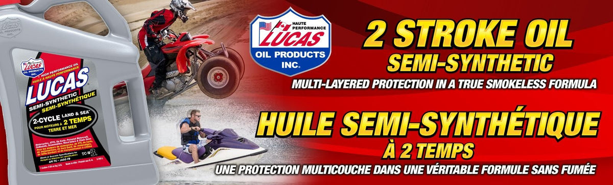 Lucas Oil 2-Stroke Semi-Synthetic Land & Sea Oil, 3.87-L