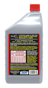Lucas Oil 2-Stroke Semi-Synthetic Land & Sea Oil, 946-mL