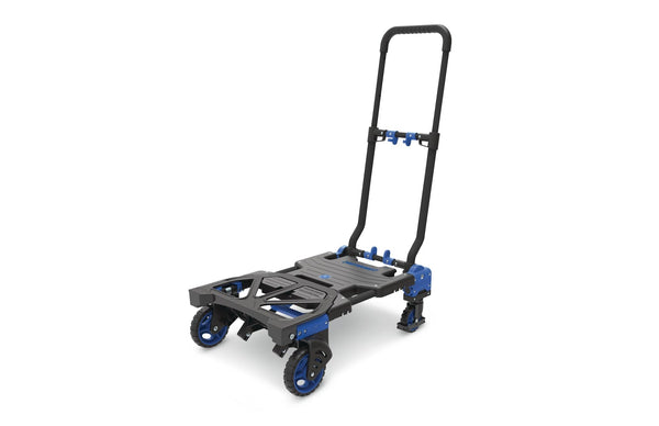 Mastercraft 2-in-1 Folding Hand Truck, 300-lb, Black/Blue I4