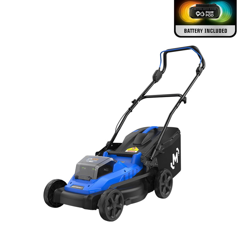 Mastercraft 2 x 20V Cordless 18-in Brushless Push Lawn Mower Kit with 2 PWR POD 5 Ah Batteries and Charger R3